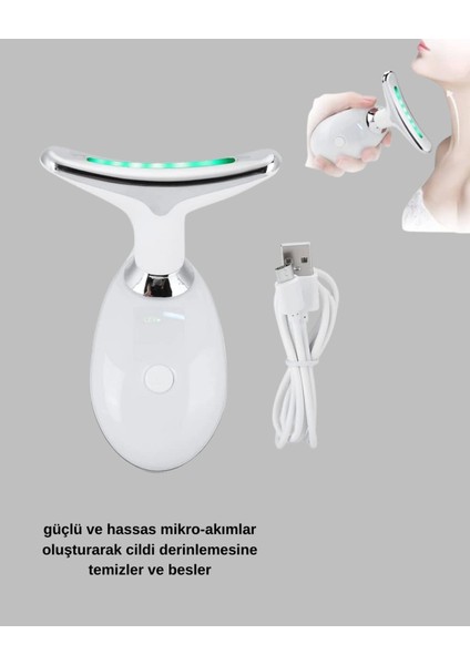 Yüz ve Boyun Sıkılaştırıcı Cilt Bakım Cihazı, Ems Mikro Akım ile Parlaklık Sağlar modelleri