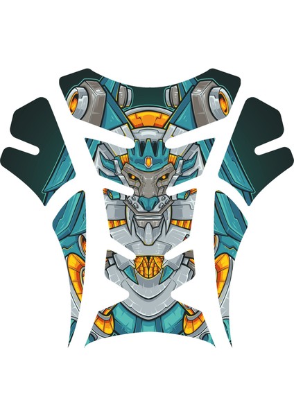 Motor Depo Tank Pad ve Çamurluk Sticker Seti 3 Parça | 3D Kabartmalı Uv Dtf Premium Koruyucu
