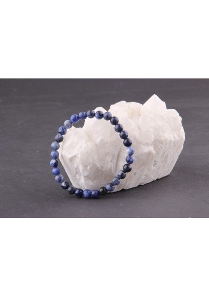 Doğal Taş Mavi Bileklik, Sertifikalı, 6 Mm, Şık ve Zarif Takı fırsatları