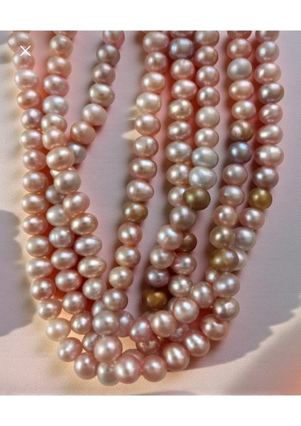 Doğal Tatlı Su Incisi Kolye, 7-8 Mm, Şık ve Zarif Takı Seçeneği modelleri