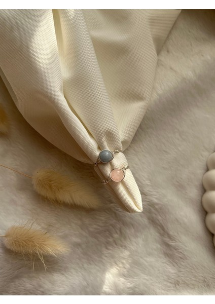 Renkli Doğal Taş Ikili Set Tel Yüzük, Şık ve Zarif Takı Seçeneği modelleri