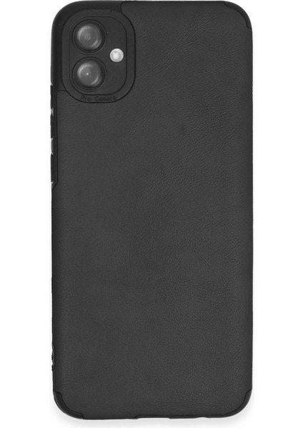 Samsung Galaxy A04E Kılıf Loop Deri Silikon - Siyah