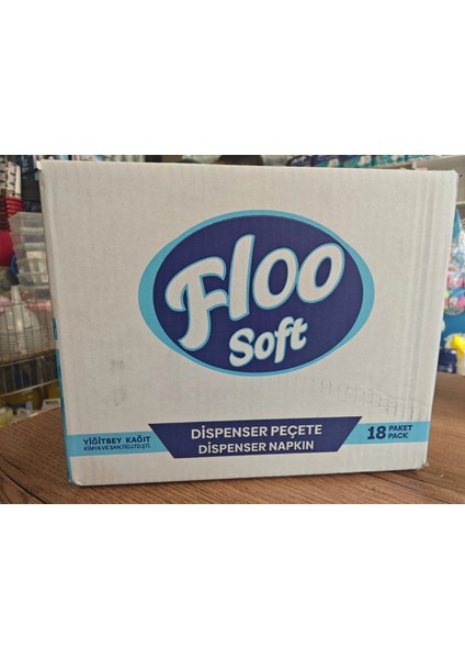 Floosoft Masaüstü Dispenser Peçete 18 Paket 100 Lü 1800 Adet modelleri