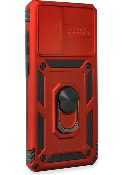 Samsung Galaxy A53 5g Kılıf Pars Lens Yüzüklü Silikon - Kırmızı fiyatları