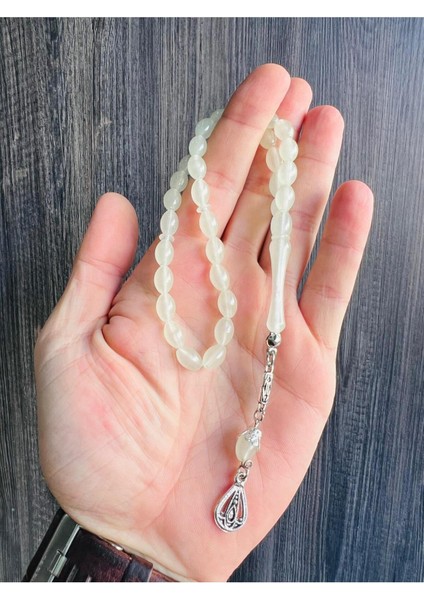 Parlayan Kedi Gözü Fosforlu Tesbih Beyaz Işıltı fiyatları