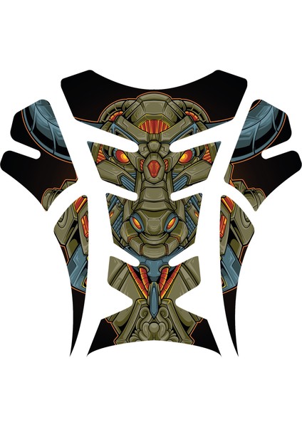 Motor Depo Tank Pad ve Çamurluk Sticker Seti 3 Parça | 3D Kabartmalı Uv Dtf Premium Koruyucu