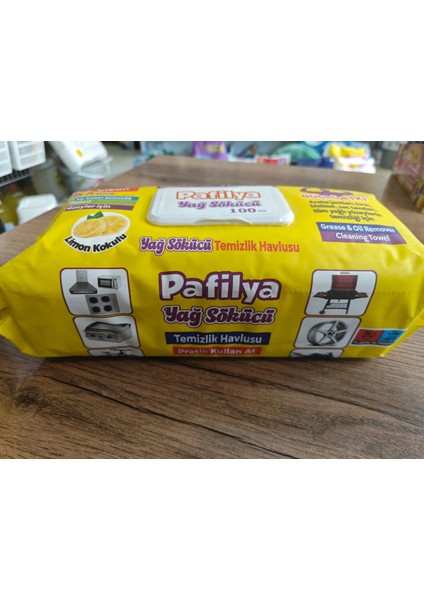 Pafilya Yüzey Temizlik Havlusu, Çamaşır Sulu, Silikonlu, Yağ Çözücü Yeşil 100 Yaprak