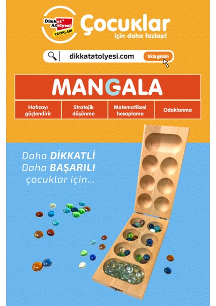 Ahşap Kapaklı Mangala ve Mancala, Kayın Ağacı ve Cam Taşlı El Yapımı