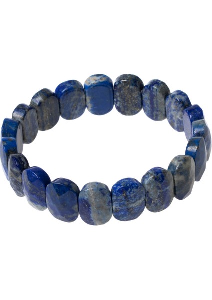 Doğal Lapis Lazuli Taşlı Geniş Kesim Bileklik, Sertifikalı, Renkli ve Şık Tasarım