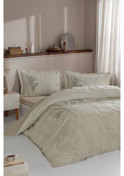 Özdilek Çift Kişilik Ranforce Nev Takımı Conium Krem