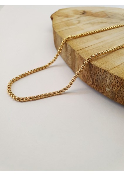 Altın Kaplama Zarif Arnavut Zincir Kolye, Şık ve Şeffaf Tasarım, Günlük ve Özel Kullanıma Uygun fiyatları