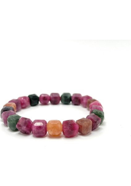 Renkli Turmalin Doğal Taş Bileklik, 8 Mm, Şık ve Enerjik Tasarım fiyatları
