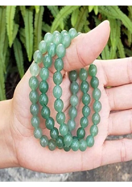 Yeşil Aventurin Doğal Taş Bileklik, Şans ve Bereket Enerjisi 8mm fiyatları