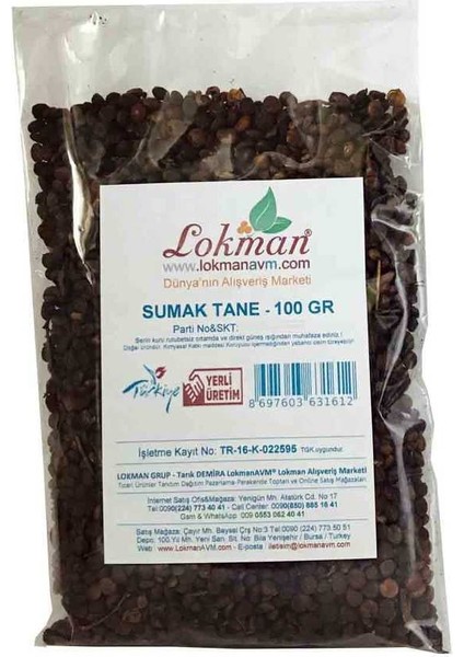 Sumak Tane Doğal 100 gr Paket fiyatları