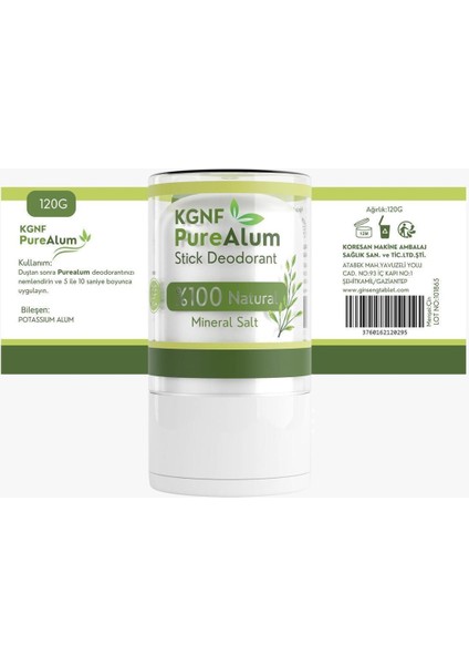 Doğal Mineral Tuz Roll On Deodorant 120G 2'li Paket, Ter ve Koku Önleyici indirimleri