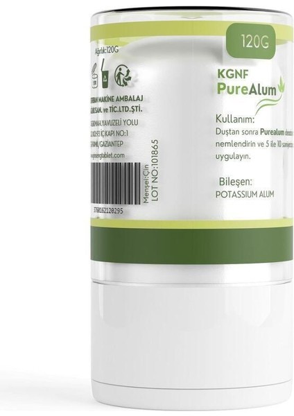 Doğal Mineral Tuz Roll On Deodorant 120G 2'li Paket, Ter ve Koku Önleyici