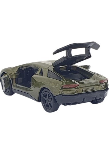 Çek Bırak Metal Küçük Arabalar 8 cm - 6411A - Haki fiyatları