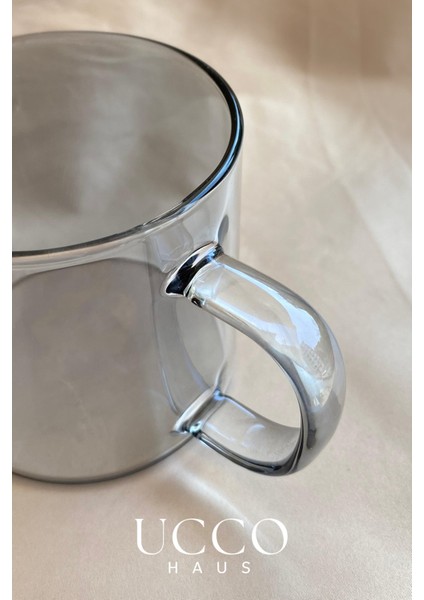 2 Adet 350 ml Işıltılı Cam Bardak Şık Modern Kupa Çay Su Meşrubat Kahve Bardağı Ofis Mutfak Fincan indirimleri