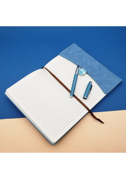 Kişiye Özel Özel Kutulu Deri Defter ve Roller Kalem Seti fiyatları