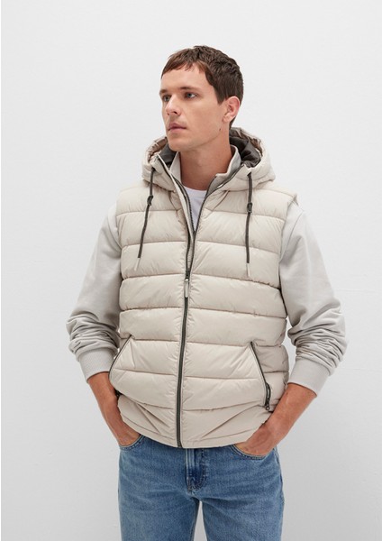 Kapüşonlu Bej Şişme Yelek 0110604-70144 fiyatları