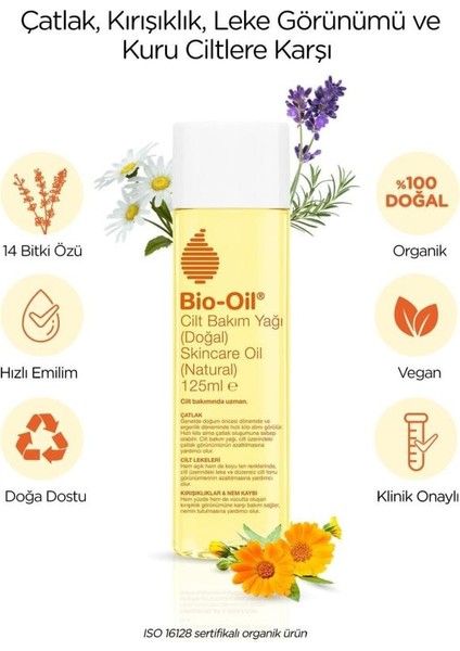 Bio-Oil Çatlak Karşıtı ve Natural Cilt Bakım Yağı 125ML modelleri