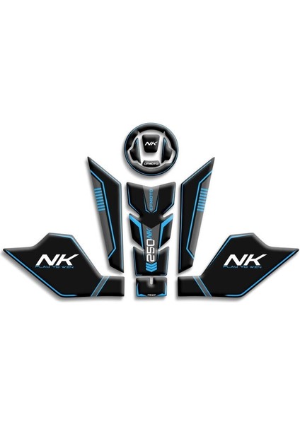 Cf Moto 2023 2024 Nk 250 Tank Pad 6 Parça