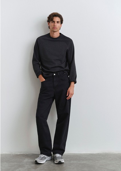 Atlanta Street Yıkamalı Kuzguni Siyah Jean Pantolon 0010305-90980