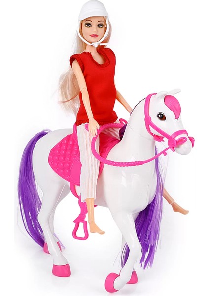 Jasmine Atlı Bebek Beyaz-Pembe modelleri