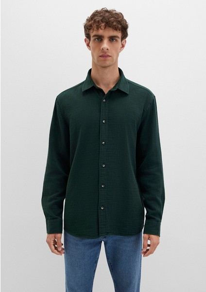 Yeşil Gömlek 0211518-85370 fırsatları