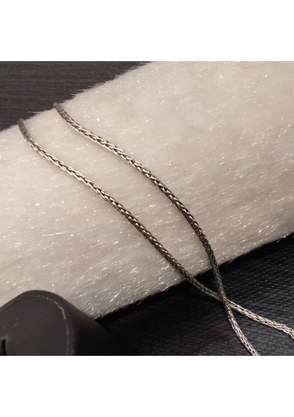 925 Ayar Gümüş Erkek Kolyesi-Şık TASARIM-60CM/2MM