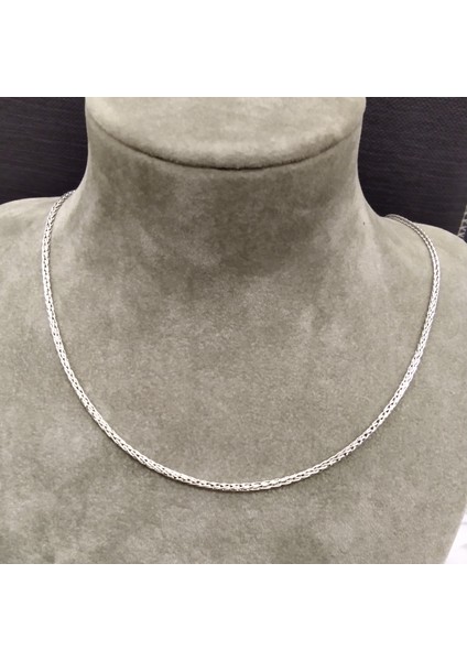 925 Ayar Gümüş Erkek Kolyesi-Şık TASARIM-60CM/2MM fiyatları