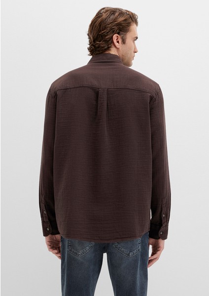 Kahverengi Gömlek 0211518-87537 fırsatları