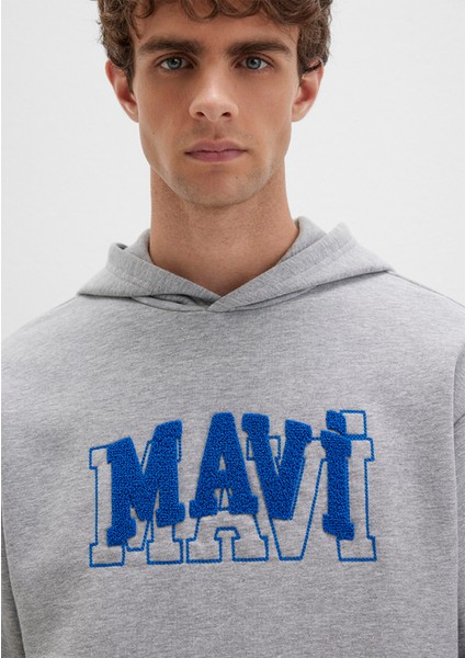 Mavi Logo Gri Sweatshirt 0S10413-80018 indirimleri