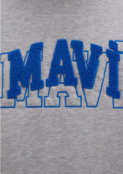 Mavi Logo Gri Sweatshirt 0S10413-80018