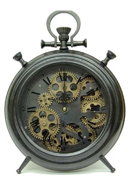 Saat Çarklı Masa Saati Duvar Saati Dekoratif Hediyelik