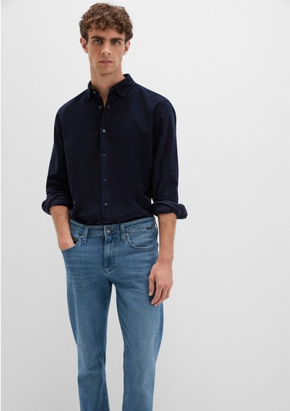 Mavi Black Kadife Lacivert Gömlek 0211746-80872