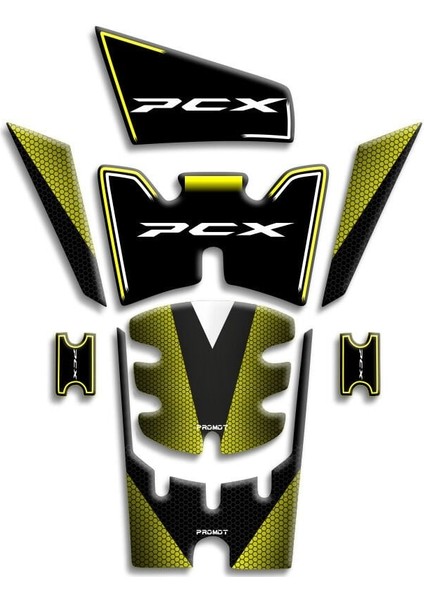 Pcx Tank Pad 8 Parça 2025