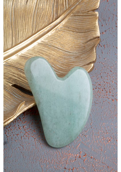 Yeşil Aventurin Gua Sha Masaj Taşı, Doğal Şifa ve Rahatlatıcı Güzellik Arayanlar Için fırsatları