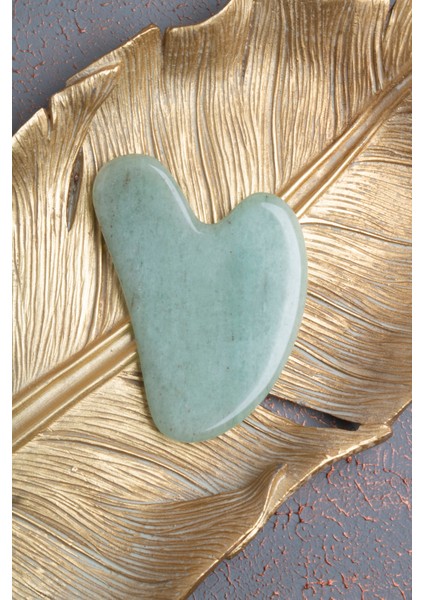 Yeşil Aventurin Gua Sha Masaj Taşı, Doğal Şifa ve Rahatlatıcı Güzellik Arayanlar Için indirimleri