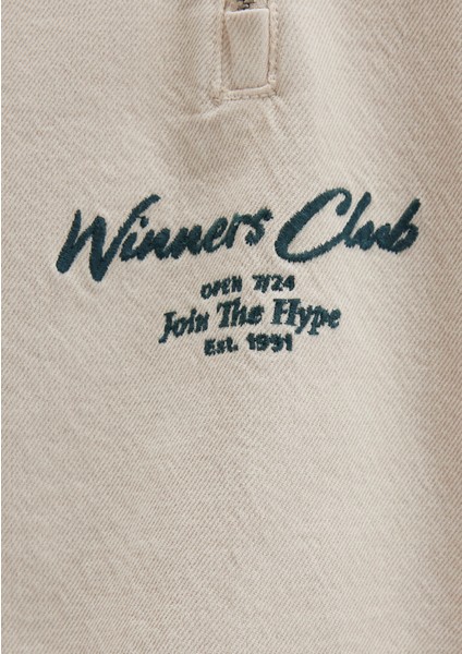 Yarı Fermuarlı Ekru Gömlek 0211784-81202