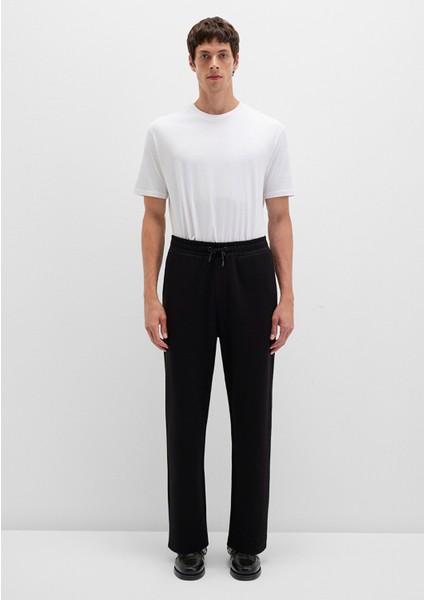 Siyah Örme Interlok Pantolon 0010489-900 fırsatları