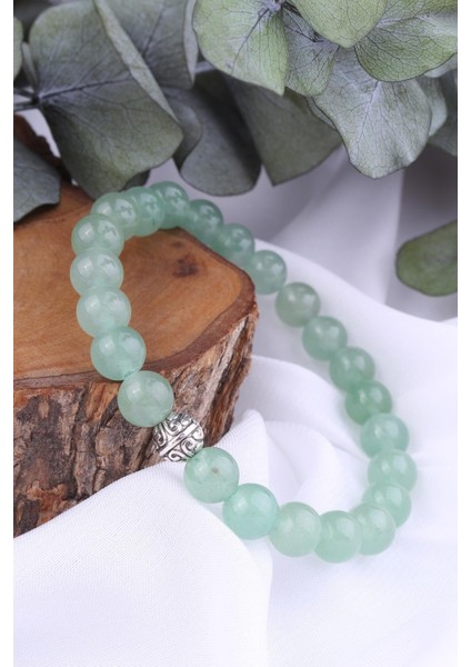 Yeşil Aventurin Taşı Bileklik, Doğal ve Şık Takı, Enerji Dolu Aksesuar