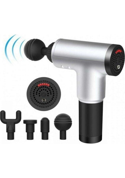 Şarjlı 4 Başlıklı Masaj Aleti, Rahatlatıcı ve Güçlü Masaj Deneyimi