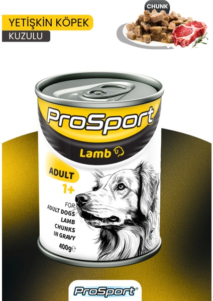 Prosport Chunk Kuzu Etli Yetişkin Köpek Konserve Mama 400GR indirimleri