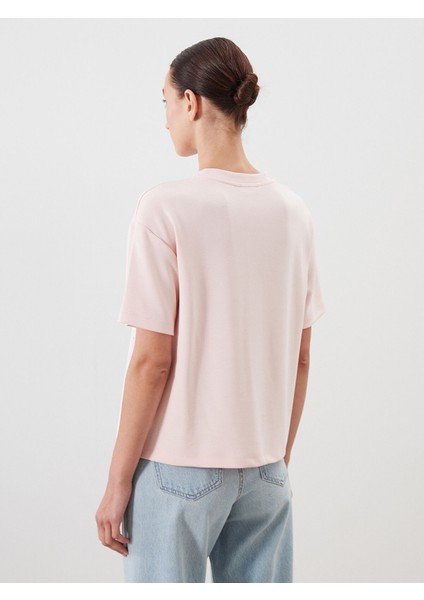 Yeni Sezon Bisiklet Yaka Taşlı Kadın Tişört fırsatları