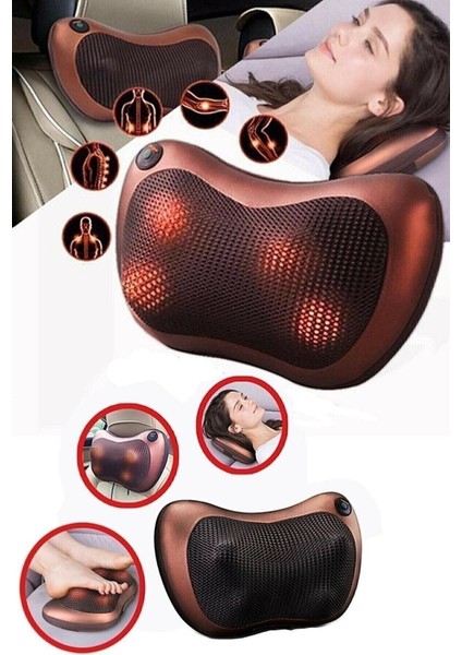 Çift Yönlü Isıtmalı Masaj Yastığı, Ayak, Bel, Boyun, Sırt ve Omuz Rahatlatıcı modelleri