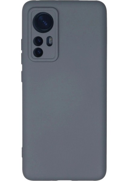 Xiaomi Mi 12 Kılıf Nano Içi Kadife Silikon - Gri