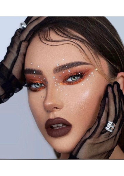 Gümüş Renk Tırnak ve Yüz Süsleme Taşı, 2 Paket, 48 Parça fiyatları