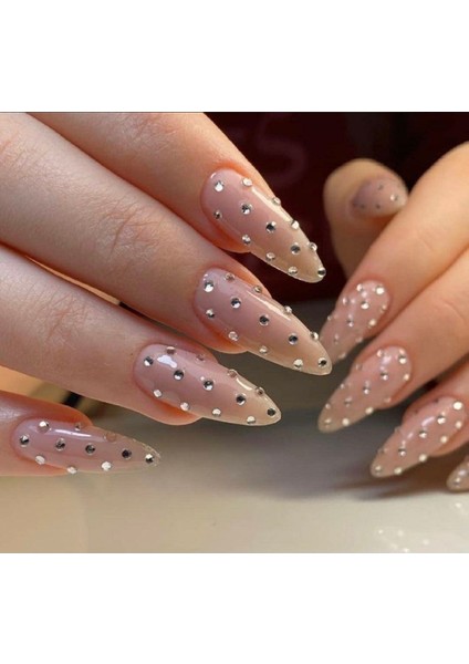 Gümüş Renk Tırnak ve Yüz Süsleme Taşı, 2 Paket, 48 Parça fırsatları