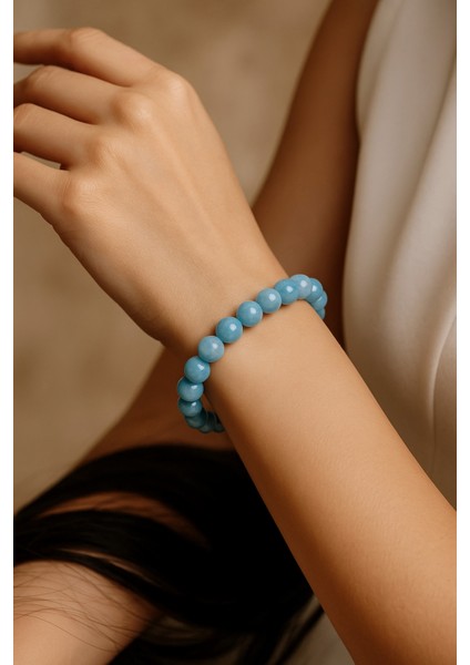 Turkuaz Doğal Taş Bileklik, Şık ve Zarif Takı, Sertifikalı, El Işçiliği indirimleri